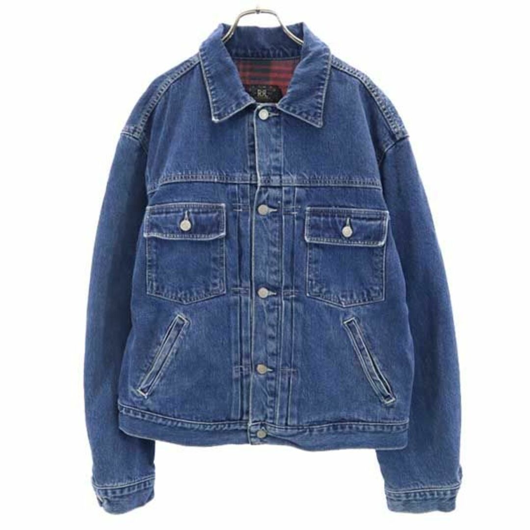 RRL 赤三星 初期タグ 90s USA製 デニムジャケット L ダブルアールエル