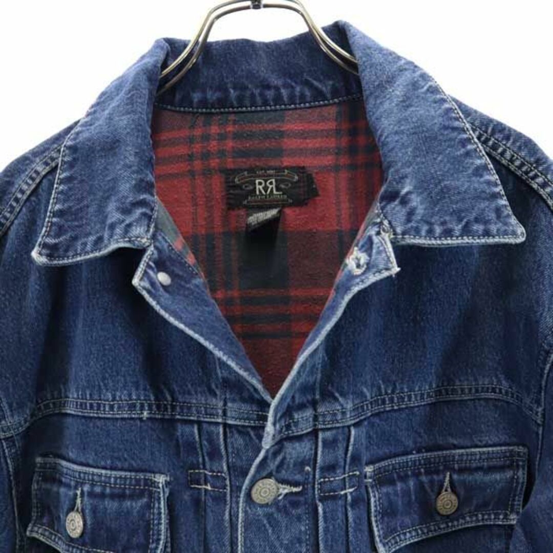 RRL 赤三星 初期タグ 90s USA製 デニムジャケット L ダブルアールエル