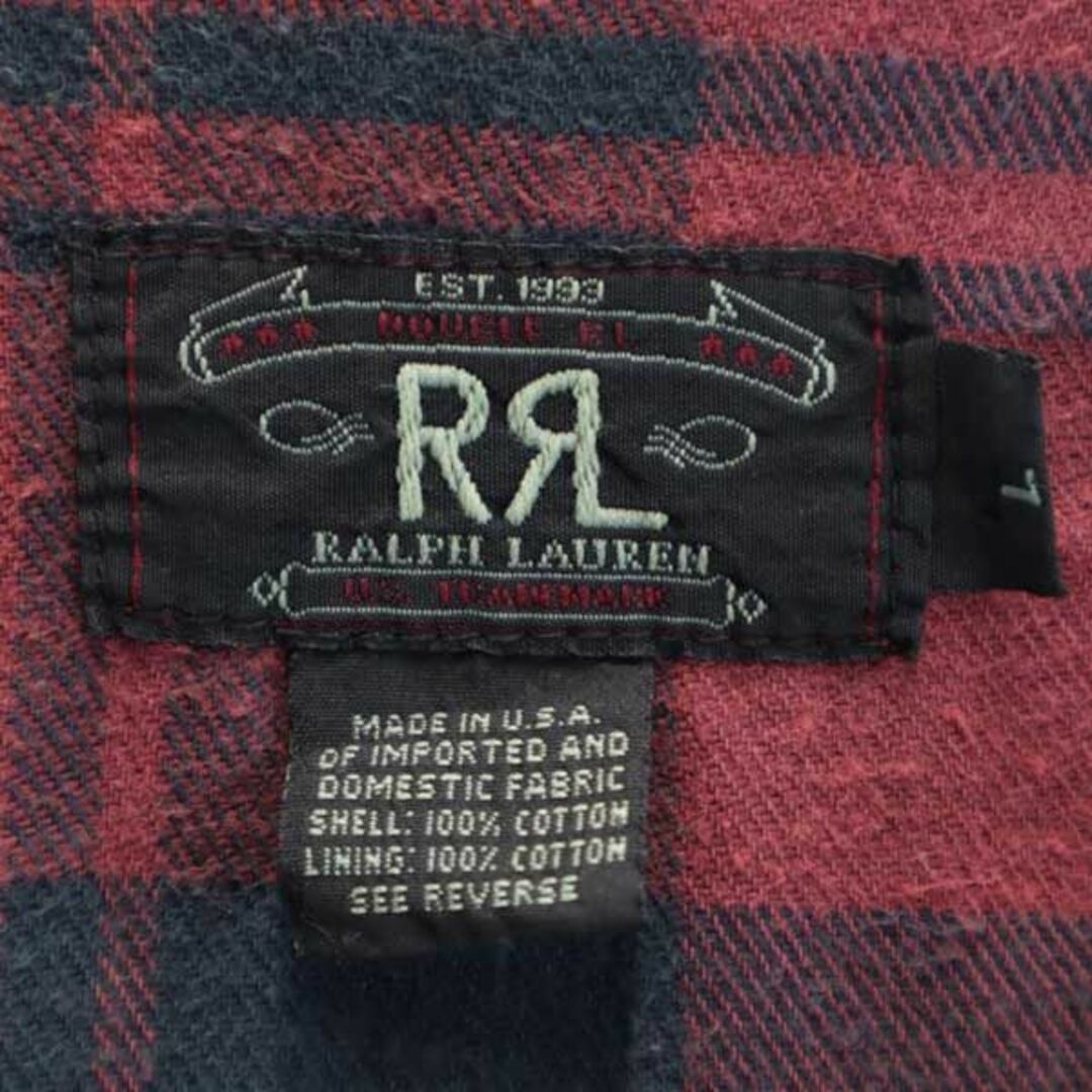 RRL 赤三星 初期タグ 90s USA製 デニムジャケット L ダブルアールエル