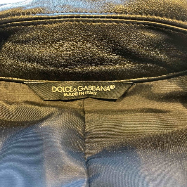 DOLCE&GABBANA(ドルチェアンドガッバーナ)のドルチェ&ガッバーナ　レザー×ナイロンブルゾン メンズのジャケット/アウター(ブルゾン)の商品写真