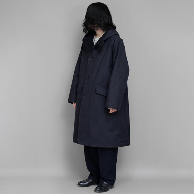 comoli フーデットコート　size2 NAVYその他