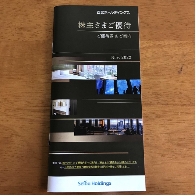 西武HD 株主 優待 冊子 共通割引き券 10000円