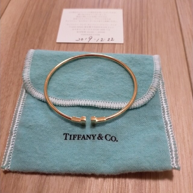 魅力の & Tiffany Co. ナローワイヤーブレスレット ティファニー