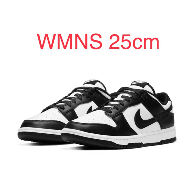 Nike WMNS Dunk Low White/Black 25cmスニーカー