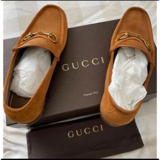 グッチ(Gucci)の美品　一度着用のみ　GUCCI グッチ ローファー レザー シューズ  71/2(ドレス/ビジネス)