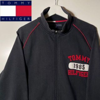 トミーヒルフィガー(TOMMY HILFIGER)の【トミーヒルフィガー】厚手　フルジップ　スウェットビッグロゴ　プリントロゴ美品！(スウェット)