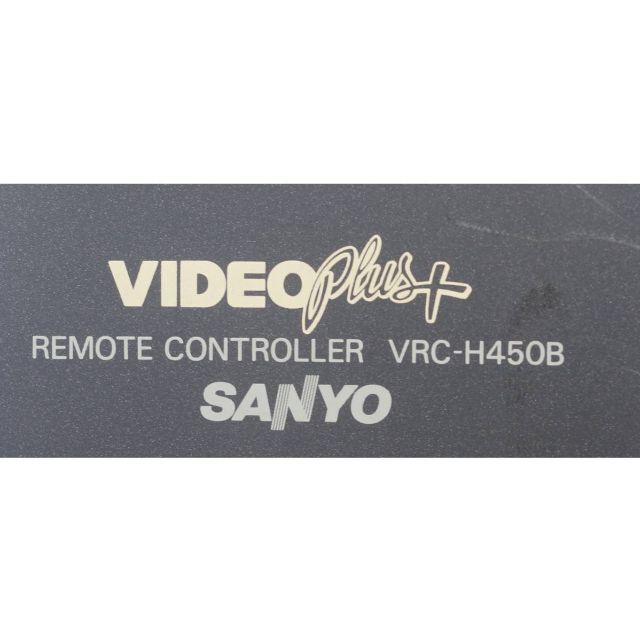 SANYO(サンヨー)のサンヨー ビデオデッキ リモコン VRC-H450B ( #2042 ) スマホ/家電/カメラのテレビ/映像機器(その他)の商品写真