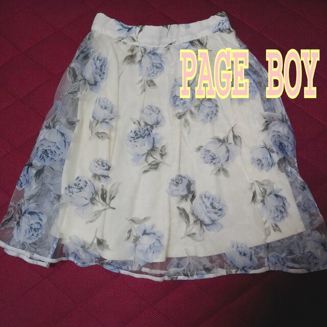 PAGEBOY(ページボーイ)のPAGEBOY ページボーイ　花柄スカート レディースのスカート(ミニスカート)の商品写真