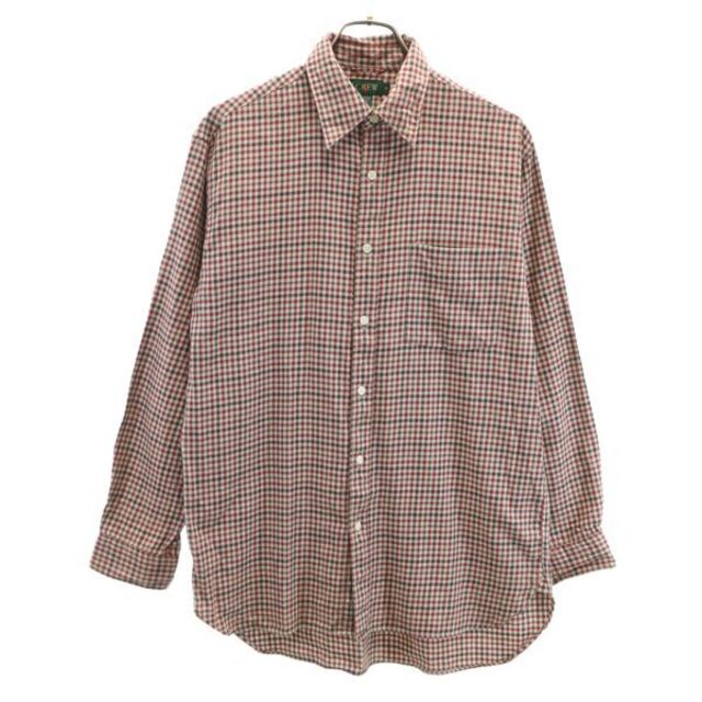 ジェイクルー J.Crew チェック柄 半袖 リネンシャツ メンズM /eaa351415