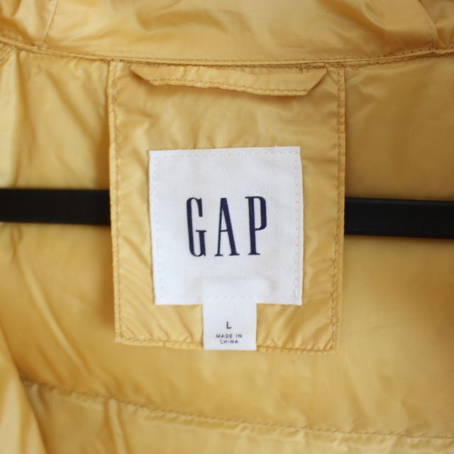 GAP ギャップ　（S）　黄色/ダウンジャケット/フーディー/メンズ/フード