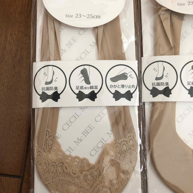 CECIL McBEE(セシルマクビー)のフットカバー　パンプスソックス3足 レディースのレッグウェア(ソックス)の商品写真