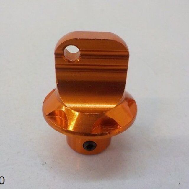 汎用アルミキーカバー(オレンジ)Tタイプ カギのカスタム 車 バイク オートバイ フィラーキャップ型アルミキーカバー(金)(バイク 車)(R4-3) 鍵 キー
