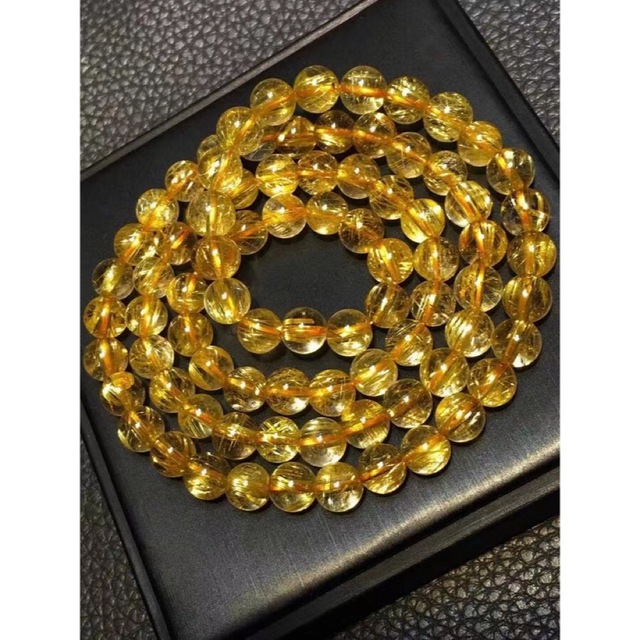 ⭐︎【天然】タイチンルチルクオーツ ブレスレット 8mm - ブレスレット
