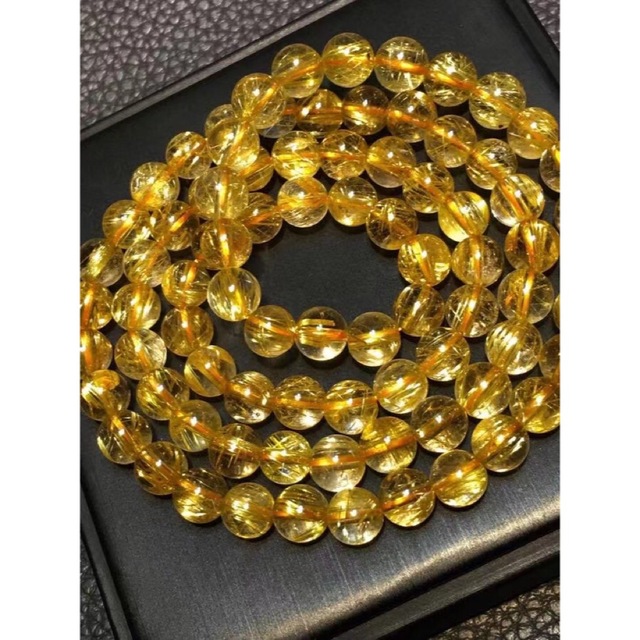 ⭐︎【天然】タイチンルチルクオーツ ブレスレット 8mm - ブレスレット