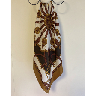 ムーンバット(MOONBAT)のスカーフ 大判 78×78 vintage ベルト柄(バンダナ/スカーフ)