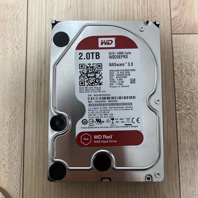 WD20EFRX 2.0TB