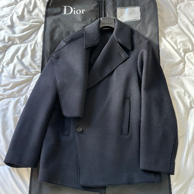 DIOR HOMME - DIOR 19AW WOOL FRONT PANEL PEA COATの通販 by DIOR HOMME - DIOR 19AW WOOL FRONT PANEL PEA COATの通販 by