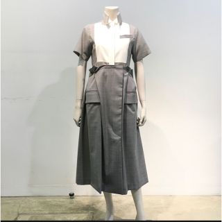 レア新品タグ付きSacai定価121000円ドッキングsuiting dress