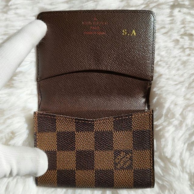 美品✨ルイヴィトン ダミエ ヴィジット 名刺入れ カードケース 茶色