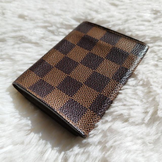 LOUIS VUITTON(ルイヴィトン)の美品✨ルイヴィトン　ダミエ　ヴィジット　名刺入れ　カードケース　茶色　匿名配送 レディースのファッション小物(名刺入れ/定期入れ)の商品写真