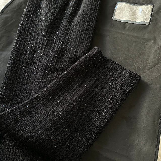 CHANEL(シャネル)のCHANEL 04SS SPANGLES TWEED SLACKS レディースのパンツ(カジュアルパンツ)の商品写真