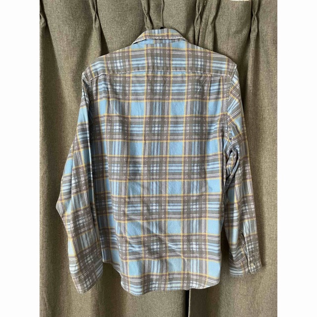 Supreme Printed Plaid Shirt M Light Blue