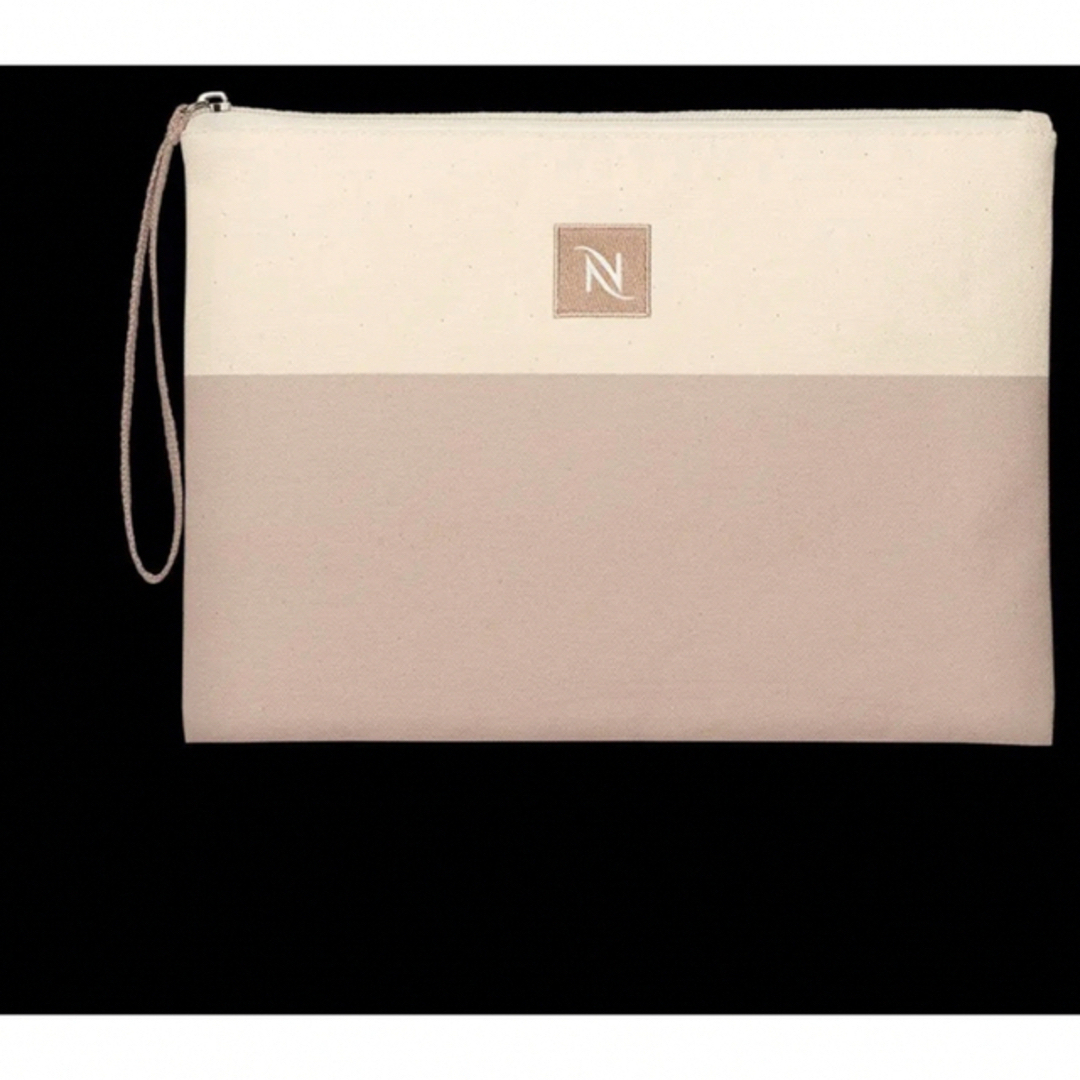NESPRESSO(ネスプレッソ)の4/末〆◎ネスプレッソ白マルチポーチ軽いベージュタブレットケースGUユニクロ好 メンズのバッグ(その他)の商品写真