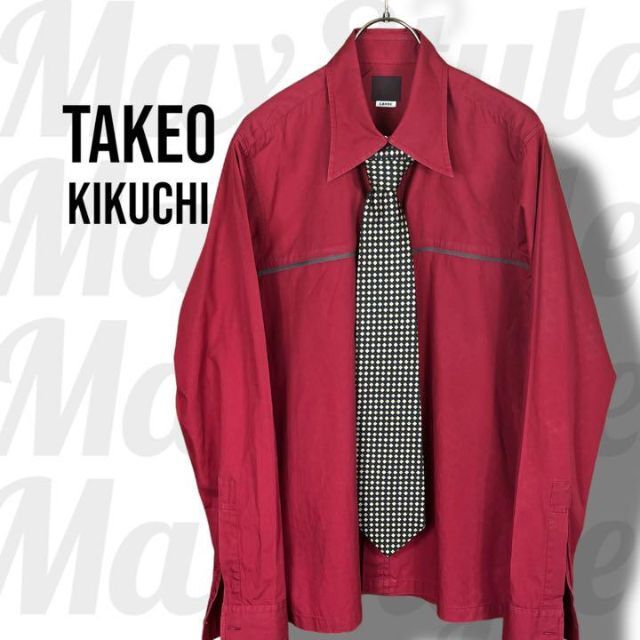 TAKEO KIKUCHI(タケオキクチ)の【TAKEO KIKUCHI】タケオキクチ シャツネクタイ　コーデセット メンズのトップス(シャツ)の商品写真