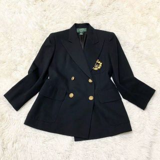 ラルフローレン(Ralph Lauren)のテーラードジャケット ローレンラルフローレン ダブル 金ボタン エンブレム(テーラードジャケット)