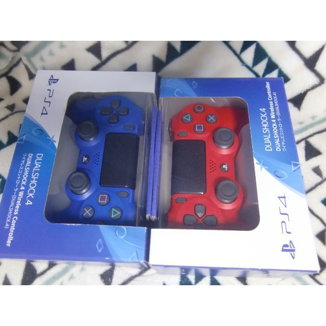 DUALSHOCK 4 マグレッド＆ウェイブブルー ワイヤレスコントローラー