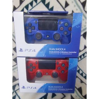 ソニー(SONY)のDUALSHOCK 4 マグレッド＆ウェイブブルー ワイヤレスコントローラー(家庭用ゲーム機本体)