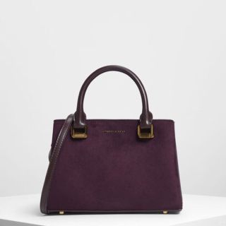 チャールズアンドキース(Charles and Keith)のクラシックトップハンドルハンドバッグ(ハンドバッグ)