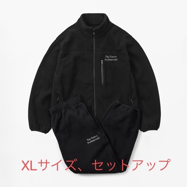 ENNOY スタイリスト私物 フリース ブラック セットアップ XL 新品