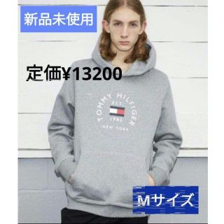 新品TOMMY HILFIGER トミーヒルフィガー メンズM グレー パーカー