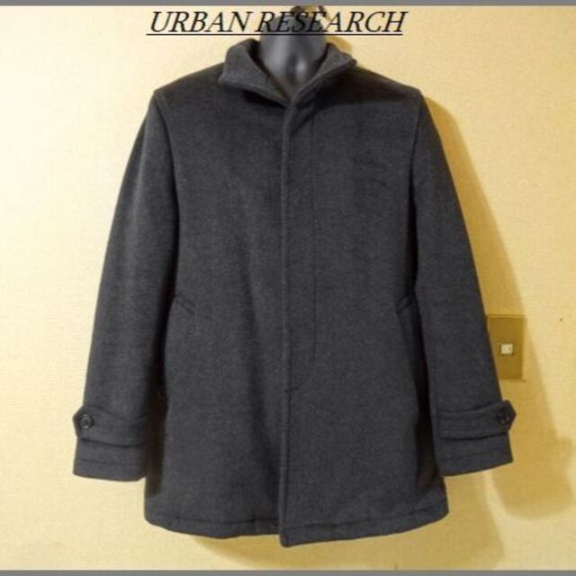 URBAN RESEARCH(アーバンリサーチ)のURBAN RESEARCHアーバンリサーチ◇スタンドカラーウールコート メンズのジャケット/アウター(チェスターコート)の商品写真