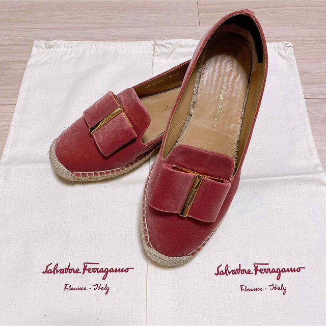 Salvatore Ferragamo  エスパドリーユ  マスタード ヴァラ