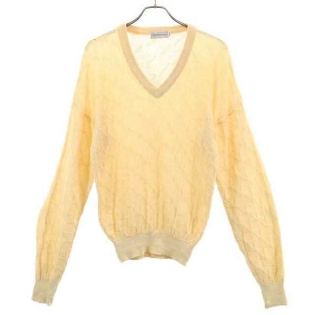 BURBERRY - バーバリー 80-90s セーター M 淡黄色 Burberrys メンズ