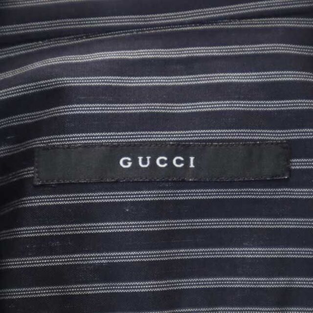 Gucci グッチ ストライプ 長袖 シャツ ネイビー系 GUCCI