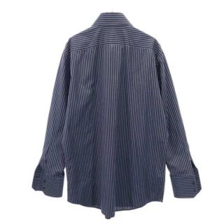 Gucci - グッチ ストライプ 長袖 シャツ 43/17 ネイビー系 GUCCI