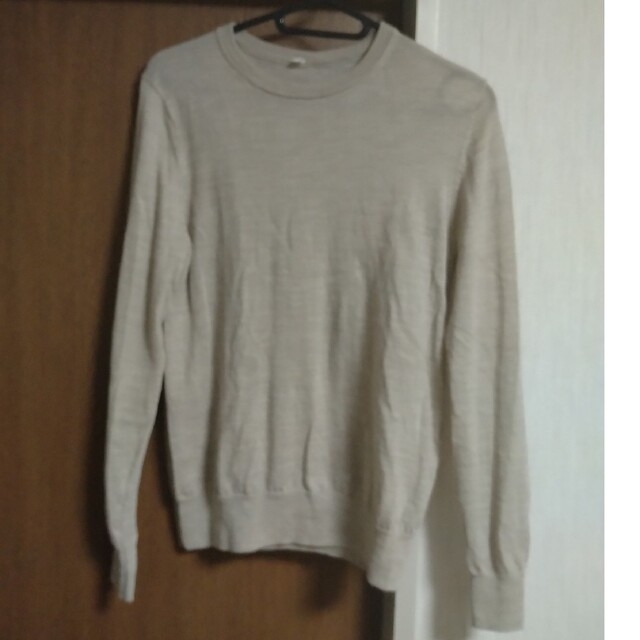 MUJI (無印良品)(ムジルシリョウヒン)の無印良品　ウールシルク洗えるクルーネックセーター　薄手　Ｍサイズ レディースのトップス(ニット/セーター)の商品写真