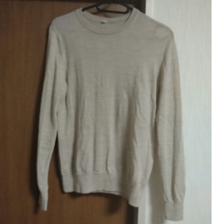 ムジルシリョウヒン(MUJI (無印良品))の無印良品　ウールシルク洗えるクルーネックセーター　薄手　Ｍサイズ(ニット/セーター)