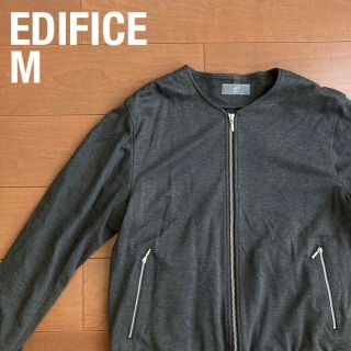 エディフィス(EDIFICE)のEDIFICE エディフィス M MA-1ジャケット ブルゾン チャコールグレー(ミリタリージャケット)