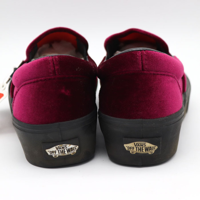 VANS(ヴァンズ)のバンズ スニーカー スリッポン V98THICK OP ベルベット シューズ 厚底 ヴァンズ 靴 レディース 22.5cmサイズ ワインレッド VANS レディースの靴/シューズ(スニーカー)の商品写真