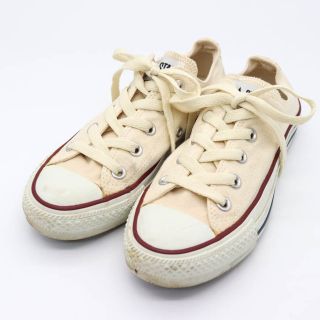 コンバース(CONVERSE)のコンバース スニーカー オールスター M9165 ローカット キャンバス シューズ 靴 白 レディース 22cmサイズ ホワイト CONVERSE(スニーカー)