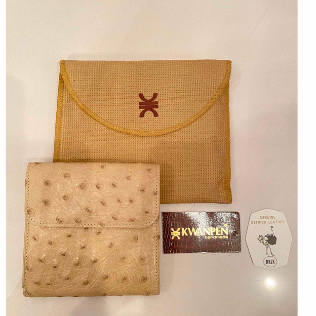 KWANPENクワンペン 新品 オーストリッチ 財布 - 財布