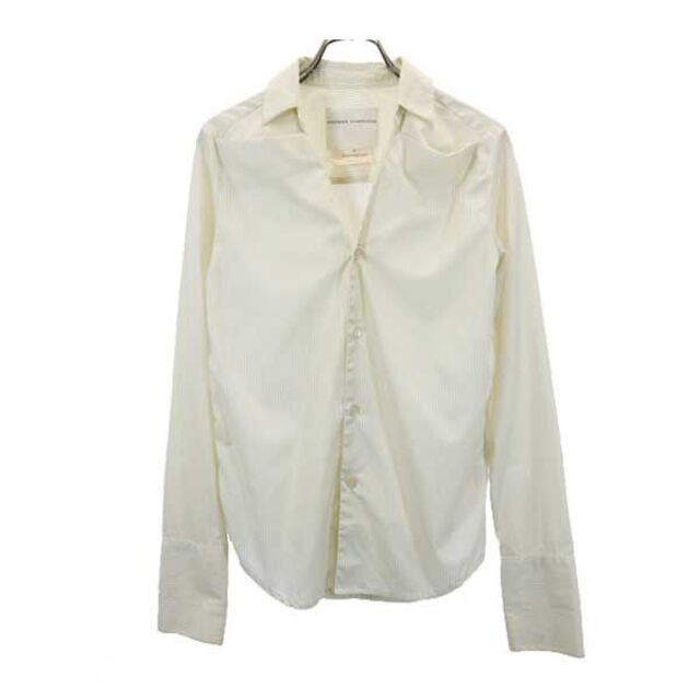 アキキ 23SS swan blouse ブラウス 半袖 Vネック アイボリー