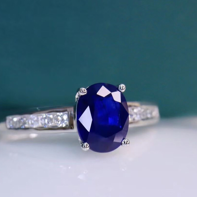 70%OFF】 天然 ロイヤルブルーサファイア ダイヤ リング1.095ct k18