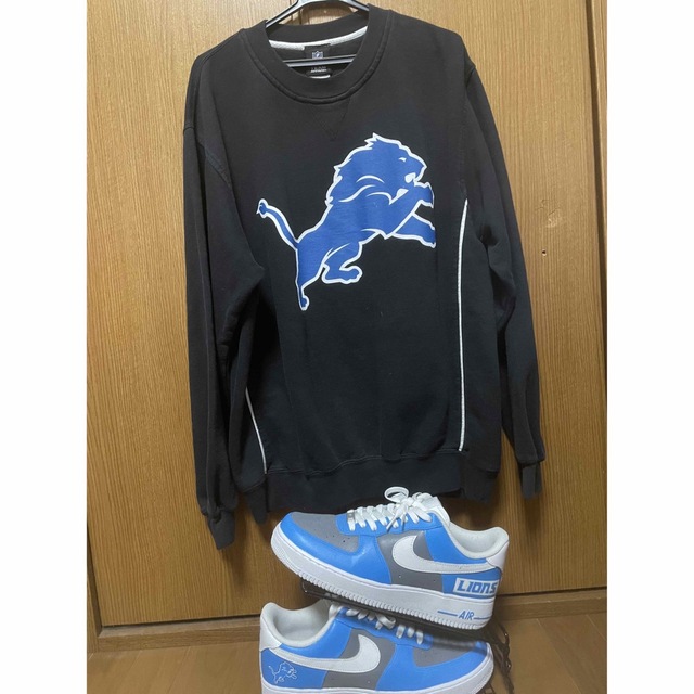 【NFL】カスタムAir Force1&トレーナー"Detroit Lions"