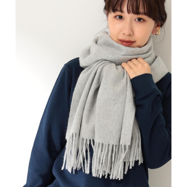 Demi-Luxe BEAMS(デミルクスビームス)の【新品】Demi-Luxe BEAMS カシミヤ ソリッドストール キッズ/ベビー/マタニティのこども用ファッション小物(マフラー/ストール)の商品写真