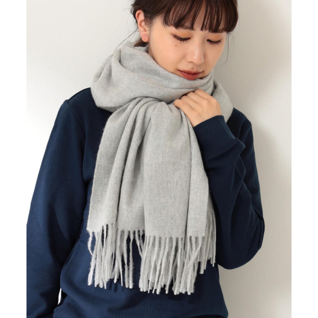 Demi-Luxe BEAMS(デミルクスビームス)の【新品】Demi-Luxe BEAMS カシミヤ ソリッドストール キッズ/ベビー/マタニティのこども用ファッション小物(マフラー/ストール)の商品写真